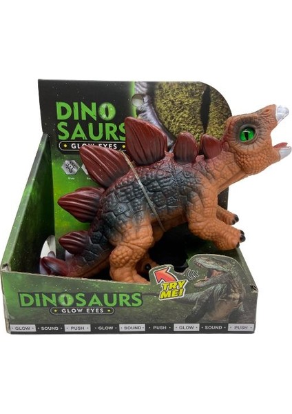 Alithestereo Soft Dinazor Neon Gözlü 24 cm -LD6206B-STEGOSAURUS (Lisinya) Alithestereo