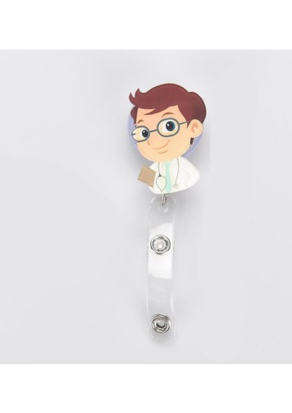 Stil 10 1 Adet Geri Çekilebilir Makaralı Isimlik Kimlik Etiketi Çalışma Izni Geçiş Otobüs Çalışma Isim Kartı Klipleri Rozet Tutucu Makara Aksesuarları (Yurt Dışından)