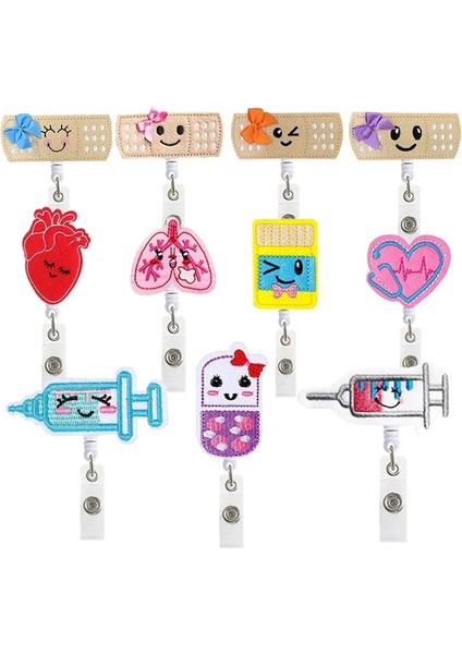 Gümüş Dikey Tıbbi Işçiler Serisi Rozet Makara Bant Yardım Tarzı Flet Nakış Geri Çekilebilir Dönebilen Şırınga Kalp Çalışma Geçiş Kart Klipsi Makarası (Yurt Dışından) fiyatları