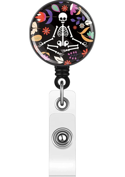 Rüya Kelebek 1 Adet Geri Çekilebilir X-Ray Rozet Makara Tutucu Çiçek Hemşirelik Yaka Kartı Makara Ortopedik Rozet Tutucu Timsah Klip (Yurt Dışından) modelleri