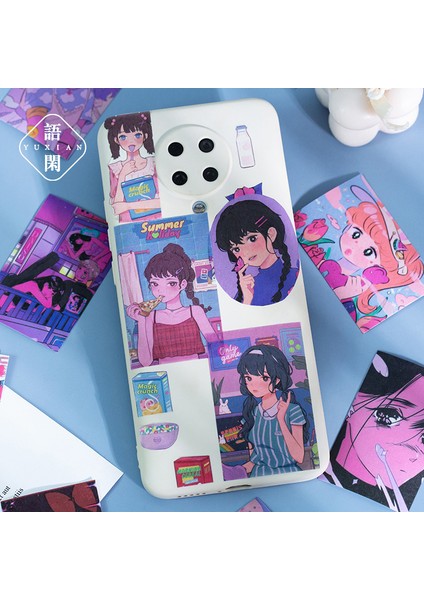 Girl-D 50 Adet Sevimli Kawaii Kpop Kız Estetik Çıkartmalar Dekoratif Cep Scrapbooking Aksesuarları Dizüstü Önemsiz Dergisi Dizüstü Gitar (Yurt Dışından) fırsatları