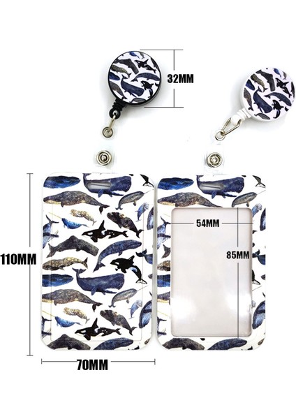 Boyun Askısı Tutucu Yunus Balina Okyanus Karikatür Sevimli Kredi Kartı Tutucu Kordon Kadın Erkek Çocuk Öğrenci Rozet Makarası Kımlık Adı Otobüs Klipleri Kart Rozeti Tutucu (Yurt Dışından) indirimleri
