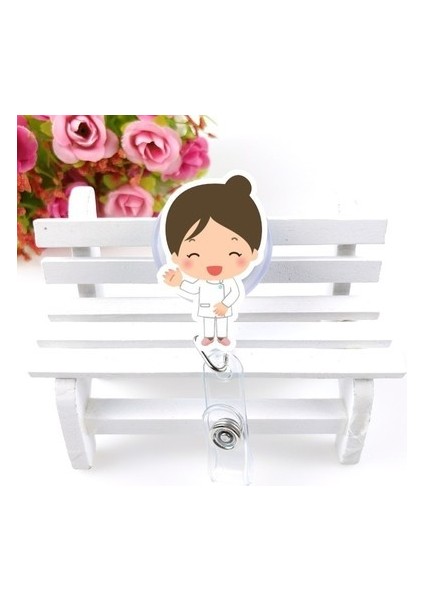 11 1 Adet Geri Çekilebilir Makaralı Isimlik Kimlik Etiketi Çalışma Izni Geçiş Otobüs Çalışma Isim Kartı Klipleri Rozet Tutucu Makara Aksesuarları (Yurt Dışından)