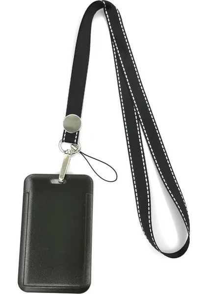 11 Siyah Renk Kordon Boyun Askısı Sanat Anime Moda Boyunluklar Otobüs Kımlık Adı Çalışma Kartı Tutucu Aksesuarları Süslemeleri Çocuklar Hediyeler (Yurt Dışından) fiyatları