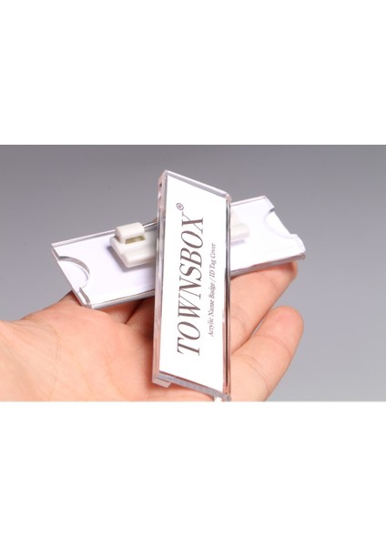 Pin Klip 60X20MM Pin Kimliği Çalışan Adı Akrilik Kart Tutucu Mıknatıs Rozet Etiket Tutucu Güvenlik Manyetik Rozet Bağlantı Elemanları Kimlik Etiketi Klip Etiket Tutucu Rozeti (Yurt Dışından) fırsatları