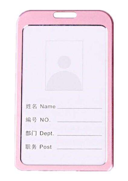 Pembe Metal Dikey Geri Çekilebilir Rozetler Boyun Askıları Kimlik Sahipleri Için Geri Çekilebilir Boyun Askısı Isim Rozetleri Askı Çalışma Geçiş Kartı Kol Anahtarları Halat Boyunluklar (Yurt Dışından)