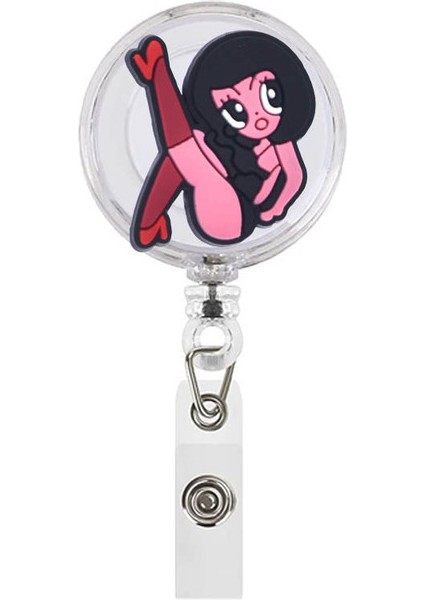 SSK-XH-678-06 1 Adet Popüler Latin Şarkıcı Karol G Çekme Rozeti Hemşire Yaka Kartı Makara Klip Rozet Tutucu Doktor Okul Öğrenci Ofis Kımlık Kartı Klip (Yurt Dışından)