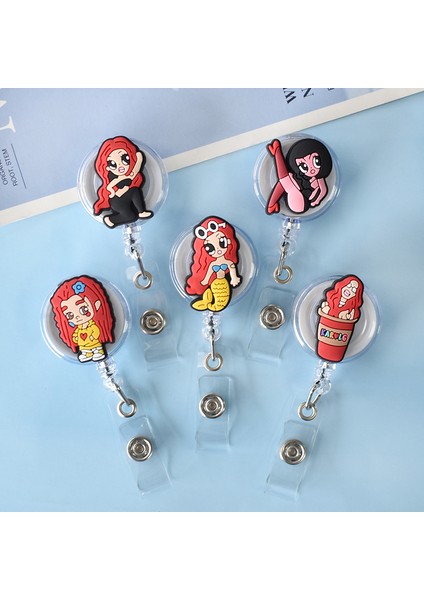 SSK-XH-678-06 1 Adet Popüler Latin Şarkıcı Karol G Çekme Rozeti Hemşire Yaka Kartı Makara Klip Rozet Tutucu Doktor Okul Öğrenci Ofis Kımlık Kartı Klip (Yurt Dışından) indirimleri