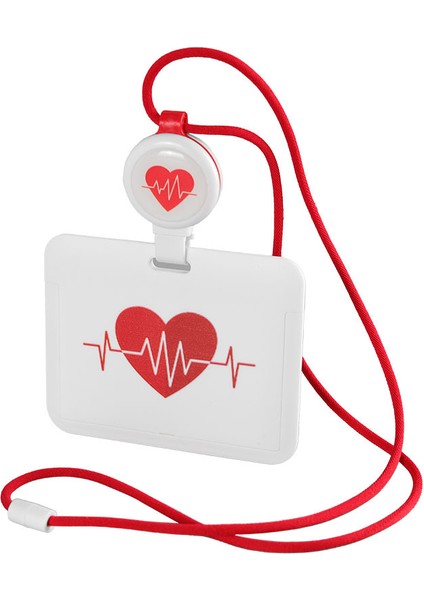 Kırmızı Hemşire Doktor Kart Tutucu ile Geri Çekilebilir Rozet Makara Güvenli Kordon Tıbbi Işçiler Ic/kimlik Kartı Çalışma Hastane Malzemeleri (Yurt Dışından)