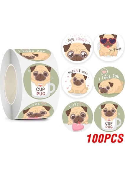 QY2242-100PCS 100-500PCS Karikatür Hayvan Çıkartmaları Çocuklar Için Ödül Etiket Hediye Dekorasyon Etiket Öğretmen Teşvik Öğrenci Kırtasiye Çıkartmalar (Yurt Dışından)