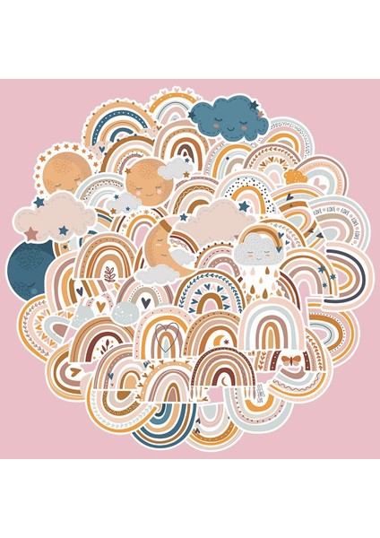 50 Adet 10/50 Adet Boho Renkli Gökkuşağı Kalp Sevimli Çıkartmalar Çıkarılabilir Kreş Duvar Çıkartmaları Sanat Posterler Çocuk Odası Kızlar Için Hediyeler (Yurt Dışından) fiyatları