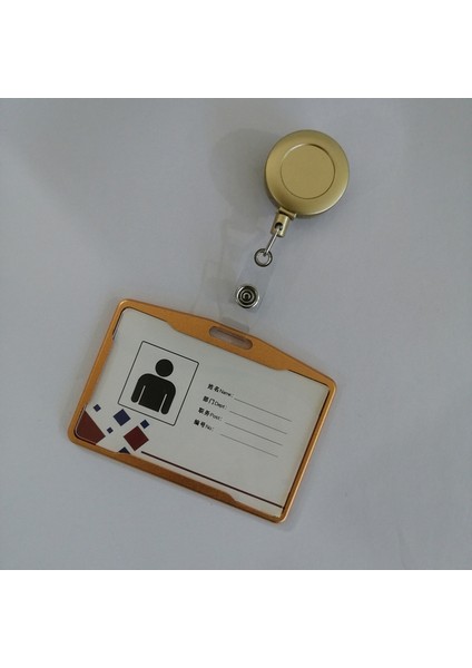 14 1 Takım Alüminyum Alaşımlı Kart Tutucu Abs Geri Çekilebilir Makaralı Isimlik Çekme Kimlik Kartı Rozeti Tutucu Hemşire Rozeti Boyunluklar Okul Malzemeleri (Yurt Dışından)