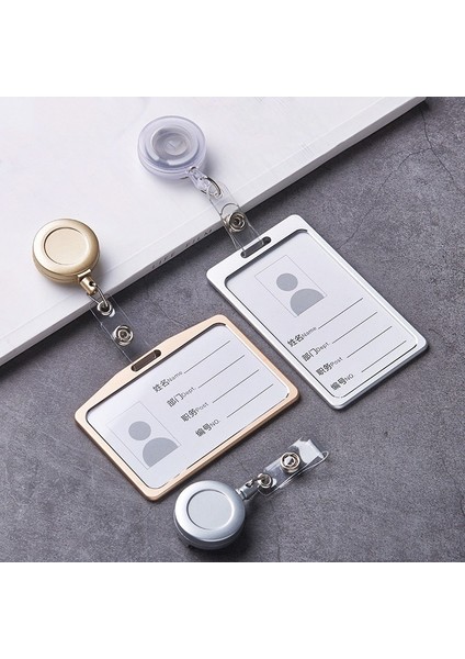 14 1 Takım Alüminyum Alaşımlı Kart Tutucu Abs Geri Çekilebilir Makaralı Isimlik Çekme Kimlik Kartı Rozeti Tutucu Hemşire Rozeti Boyunluklar Okul Malzemeleri (Yurt Dışından) modelleri