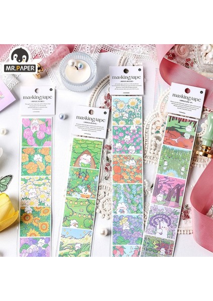C Mr.paper 4 Stilleri 1 Adet/torba Kawaii Hayvanlar Uzun Şeritler Çıkartmalar Sevimli Karikatür Çiçekler Scrapbooking Süslemeleri Kırtasiye Çıkartmalar (Yurt Dışından) fiyatları