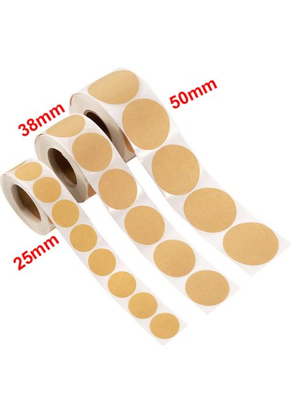 50MM 100 Adet 1 Paket 100/500 Adet Kraft Kağıt Çıkartmalar Yuvarlak Boş Etiketler El Yapımı Hediye Etiket Kağıdı Dıy Zarf Sızdırmazlık Çıkartmalar Kırtasiye (Yurt Dışından)