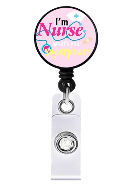 Stil 9 A0513 Hemşire Kapağı Stetoskop Bant Yardımı Abs Geri Çekilebilir Rozet Makara Çekme Kimlik Kartı Rozeti Tutucu Hemşire Rozeti Boyunluklar Okul Malzemeleri (Yurt Dışından)