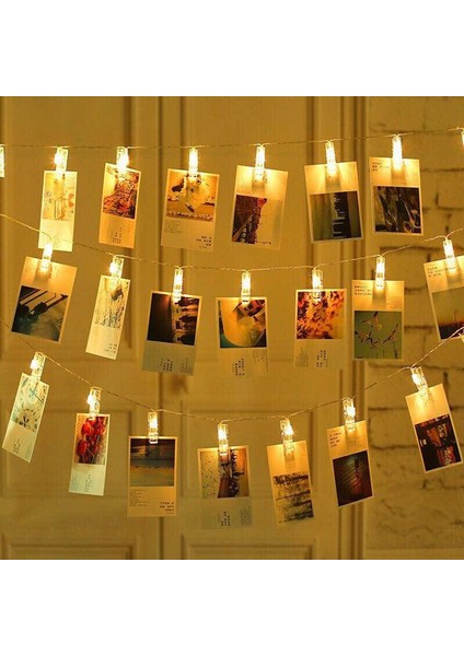 CEA15381MC-2M 2 M Kpop Fotocardlar LED Dize Işıklar Klipler ile Dekorasyon Odası Dekorasyon Için Resim Asmak Için Fotoğraf Stüdyosu Duvar Işıkları Dizeleri (Yurt Dışından)