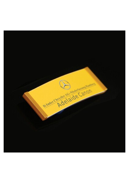 63X22MM Altın (Manyetik Aşınma) Yeniden Kullanılabilir Çalışan Rozeti Isim Etiketi Abs Şirket Kimlik Kartı Klipsi Çalışma Memuru Mağaza Emlak Şirketi Otel Mülkü (Yurt Dışından)