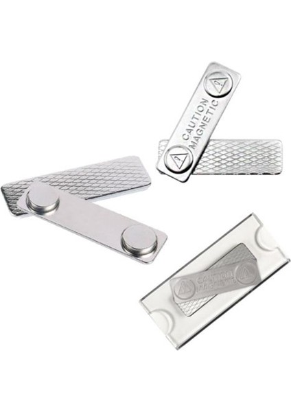 Gümüş 10 Adet Güçlü Manyetik Isim Etiketleri Rozet Metal Raptiye Kımlık Kartı Dayanıklı Ek Tutucu Rozet Mıknatıs Çalışma Numarası Kart Aksesuarları (Yurt Dışından) fiyatları