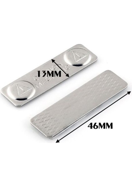 Gümüş 10 Adet Güçlü Manyetik Isim Etiketleri Rozet Metal Raptiye Kımlık Kartı Dayanıklı Ek Tutucu Rozet Mıknatıs Çalışma Numarası Kart Aksesuarları (Yurt Dışından) fırsatları