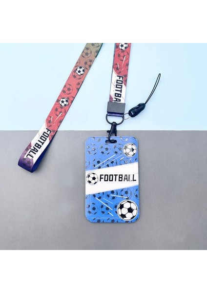 Stil 4 Ins Spor Stil Futbol Kordon Kart Tutucu Tutucu Öğrenci Kimlik Kartı Geçiş Kartı Kredi Kartı Askıları Anahtarlık Hediye Copa (Yurt Dışından)