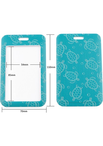 Stil 1 Flyingbee X2401 Deniz Kaplumbağası Moda Kişilik Kımlık Kartı Tutucu Otobüs Kartı Tutucu Personel Kartı Ipi Tuşları Telefon Dıy Asmak Halat (Yurt Dışından)