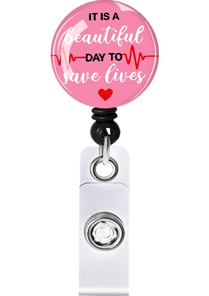 Stil 10 A0513 Hemşire Kapağı Stetoskop Bant Yardımı Abs Geri Çekilebilir Rozet Makara Çekme Kimlik Kartı Rozeti Tutucu Hemşire Rozeti Boyunluklar Okul Malzemeleri (Yurt Dışından) indirimleri