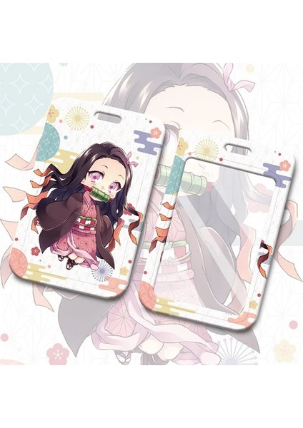 Kamado Tanjirou Anime Demon Slayer: Kimetsu Hiçbir Yaiba Kart Sahibinin Sevimli Figürleri Nezuko Tanjirou Kılıfı Çekme Itme Koruyucu Kapak Için Kimlik Otobüs Kartı (Yurt Dışından) modelleri