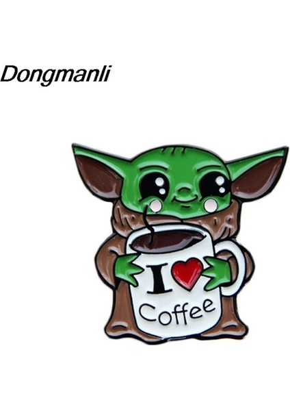 15 LT848 Sevimli Bebek Yoda Emaye Pin Yaka Iğnesi Rozeti Şapka Elbise Sırt Çantası Dekorasyon Takı Aksesuarları Hediyeler (Yurt Dışından)