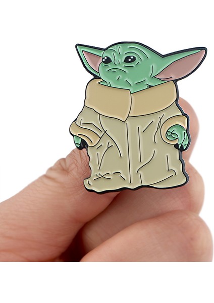 15 LT848 Sevimli Bebek Yoda Emaye Pin Yaka Iğnesi Rozeti Şapka Elbise Sırt Çantası Dekorasyon Takı Aksesuarları Hediyeler (Yurt Dışından)
