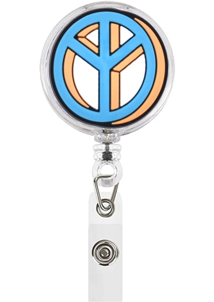 SSK-XH-774-08 1 Adet Tıbbi Peacelove Serisi Hemşire Öğretmen Öğrenci Rozet Makarası Klip Sağlık Çalışanı Aksesuarları Rozet Tutucu (Yurt Dışından)