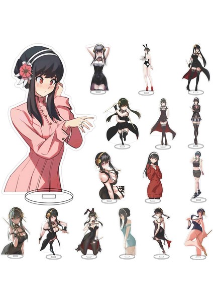 11 Casus x Aile Anime Figürü Kawaii Anya Yor Loid Aksiyon Figürleri Akrilik Standı Model Oyuncak Masası Dekorasyon Hayranları Koleksiyonu Hediye (Yurt Dışından)