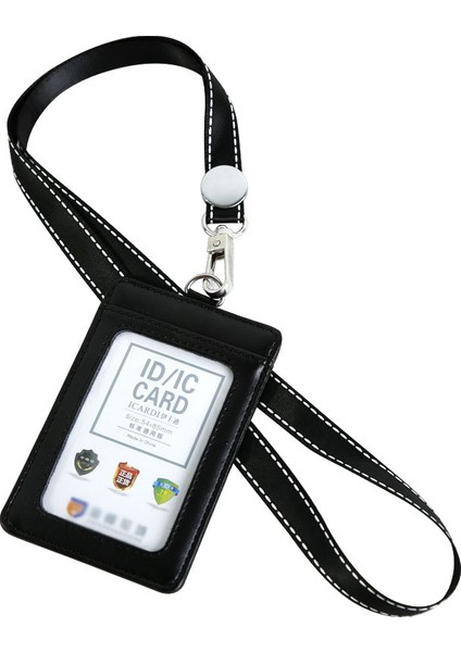 Dikey Gök Mavisi Deri Çalışma Kartı Kımlık Kartı Tutucu Öğrenci Otobüsü Erişim Kartı Rozeti Rozeti Kordon Kart Sahibinin Özel Fabrika Kart Sahibinin (Yurt Dışından) fiyatları