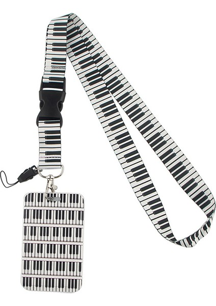 12 Piyano Notları Kordon Boyun Askısı Sanat Anime Moda Boyunluklar Otobüs Kımlık Adı Çalışma Kartı Tutucu Aksesuarları Süslemeleri Çocuklar Hediyeler (Yurt Dışından)