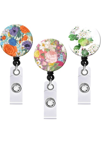 13 Yağlıboya Çiçek Geri Çekilebilir Hemşire Rozeti Makara Klip Öğrenciler Doktor Kımlık Kartı Tutucu Timsah Klip Yeni Yıl Yılbaşı Hediyeleri 1 Adet (Yurt Dışından) fırsatları