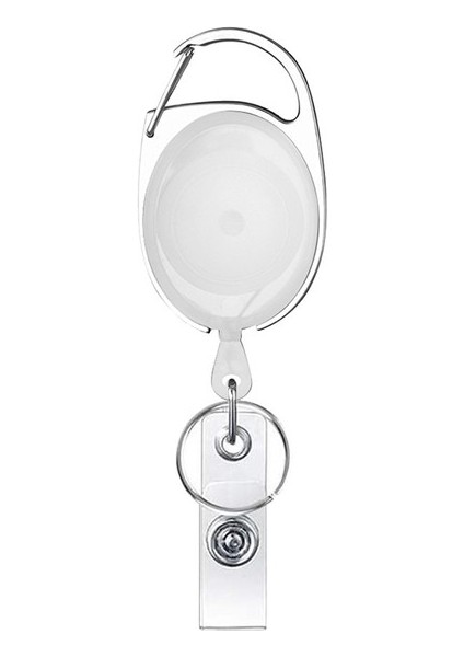 Şeffaf Şeffaf Makaralı Isimlik Klip Oval Çinko Alaşımı Geri Çekilebilir Hemşire Rozeti Tutucu Öğrenciler Doktor Kimlik Kartı Tutucu Anahtarlık Rozeti Klip (Yurt Dışından)