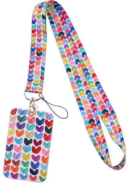 Stil 5 ER1740 Demon Slayer Renkli Aşk Boyunluklar Kımlık Rozeti Tutucu Otobüs Geçiş Kılıfı Kapak Kayma Bankası Kredi Kartı Tutucu Askı Kart Sahibi (Yurt Dışından)