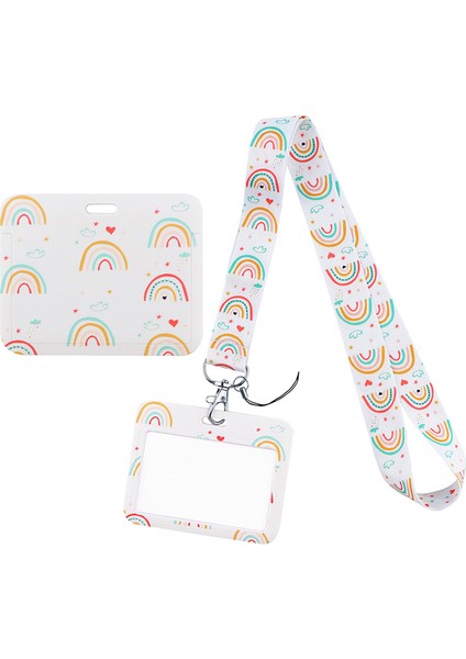 Stil 4 Flyingbee X2415 Yeni Yatay Yön Kordon Kredi Kartı Kımlık Tutucu Rozeti Öğrenci Seyahat Bankası Otobüs Kartvizit Kapağı Rozeti (Yurt Dışından)