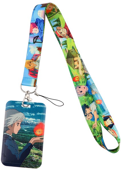 26 CB0181 Anime Kart Kılıfları Kordon Anahtar Kordon Cosplay Rozeti Kımlık Kartları Sahipleri Boyun Askıları Anahtarlıklar Öğrenci Ofis Aksesuarları (Yurt Dışından)