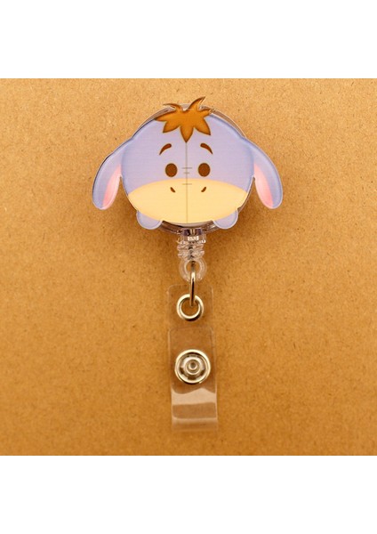 1 Adet Disney Karikatürler Piglet Eeyore Tarzı Ölçeklenebilir Rozet Makara Tutucu Hemşire Doktor Öğrenci Adı Etiketi ve Kimlik Tutucu Aksesuarları (Yurt Dışından)