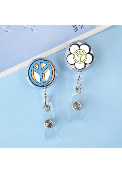 SSK-XH-774-16 1 Adet Tıbbi Peacelove Serisi Hemşire Öğretmen Öğrenci Rozet Makarası Klip Sağlık Çalışanı Aksesuarları Rozet Tutucu (Yurt Dışından) indirimleri