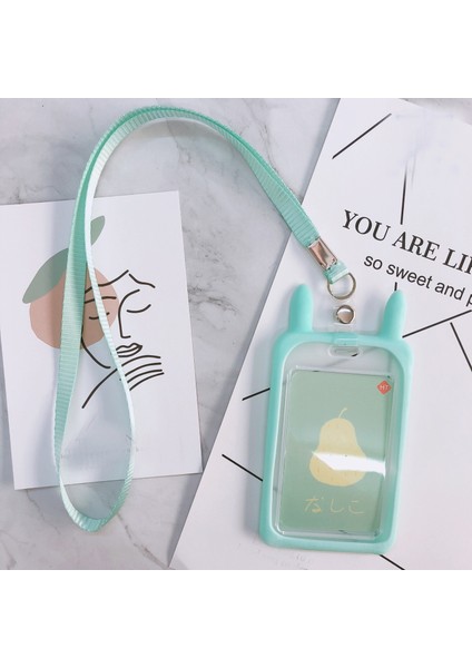 Mor Yüksek Kaliteli Kımlık Kredi Kartı Tutucu Sevimli Karikatür Silikon Otobüs Kartı Durumda Boyun Askısı Kordon Rozeti Tutucu Çocuklar Noel Hediyeleri (Yurt Dışından) modelleri