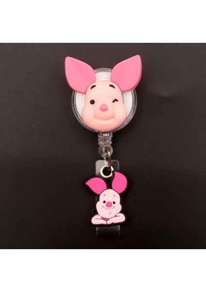 Siyah Arkadaşlar Winnie Eeyore Piglet Tarzı Geri Çekilebilir Rozet Makara Hemşire Doktor Kart Tutucu Ofis Hastane Adı Kart Malzemeleri (Yurt Dışından) indirimleri