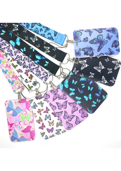 23 Monarch Kelebek Moda Boyunluklar Kımlık Rozeti Tutucu Otobüs Geçiş Kılıfı Slip Banka Kredi Kartı Tutucu (Yurt Dışından) fiyatları
