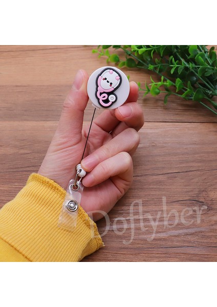 Stetoskop B Sevimli Ambulans Stetoskop Silikon Geri Çekilebilir Rozet Makara Doktor Hemşire Göğüs Kartı Sergi Tutucu Klip (Yurt Dışından) modelleri