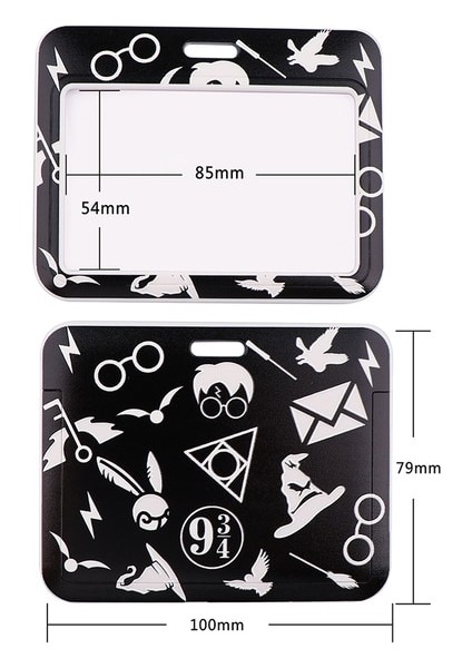 Stil 10 PC3136 Sihirbazı Okul Öğrenci Ipi Kredi Kartı Kımlık Tutucu Rozeti Öğrenci Kadın Seyahat Bankası Otobüs Kartvizit Kapağı Rozeti (Yurt Dışından)