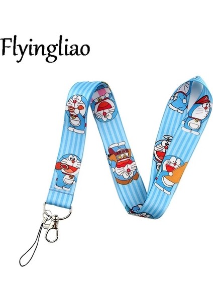 Boyun Kordon Karikatür Doraemon Moda Kordon Kımlık Rozeti Tutucu Otobüs Geçiş Kılıfı Kapak Kayma Bankası Kredi Kartı Tutucu Askı Kart Sahibinin Süslemeleri (Yurt Dışından)
