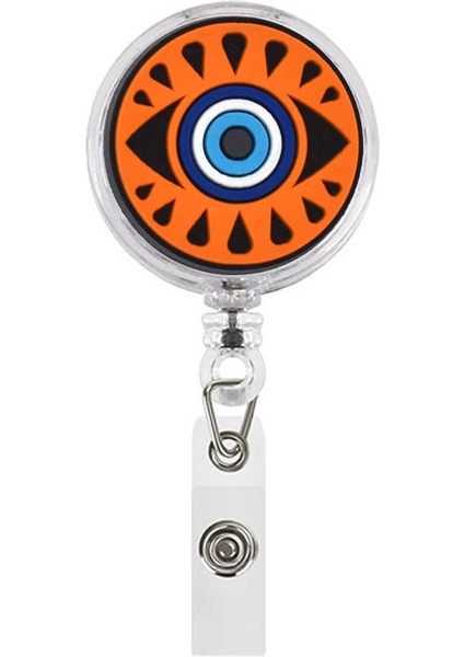 SSK-XH-449-08 1 Adet Nazar Çekme Rozet Makara Hemşire Sevimli Yaka Kartı Makara Klip Rozet Tutucu Doktor Okul Öğrenci Ofis Kımlık Kartı (Yurt Dışından)