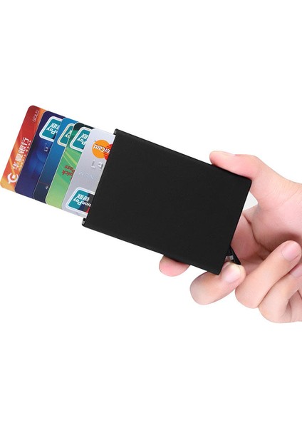 94 Lolede Kredi Kartvizitlik Anti Korumalı Seyahat Kimlik Kartı Sahibi Erkek Kadın Rfıd Cüzdan Metal Kasa Porte Carte Rozet Tutucu (Yurt Dışından) fiyatları