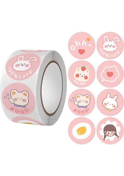 QY1834-100PCS 100-500PCS Karikatür Çiçek Scrapbooking Çıkartmaları Yapışkanlı Çıkartmalar Dergisi Pişirme, Doğum Günü Hediyeleri Parti Favor Bebek Duş (Yurt Dışından)